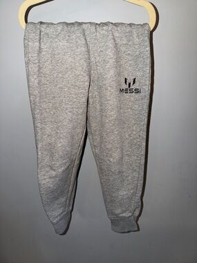 MESSI Kids Grey Casual Jogger Pants